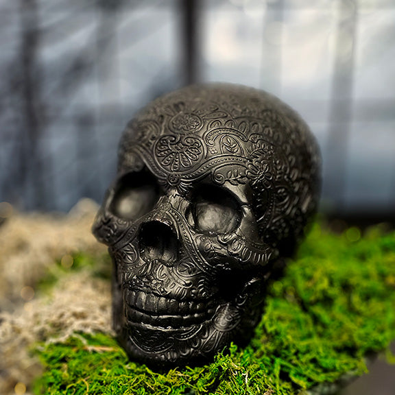 Black Embossed Skull