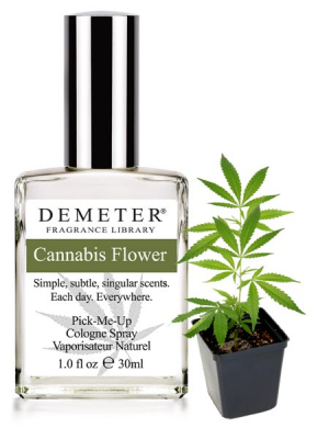 Cannabis Flower 1oz Demeter Cologne Spray Ace of Vase