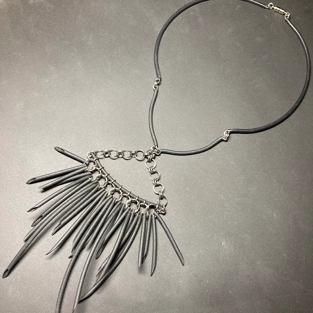 BLACK URCHIN || Sweep Necklace