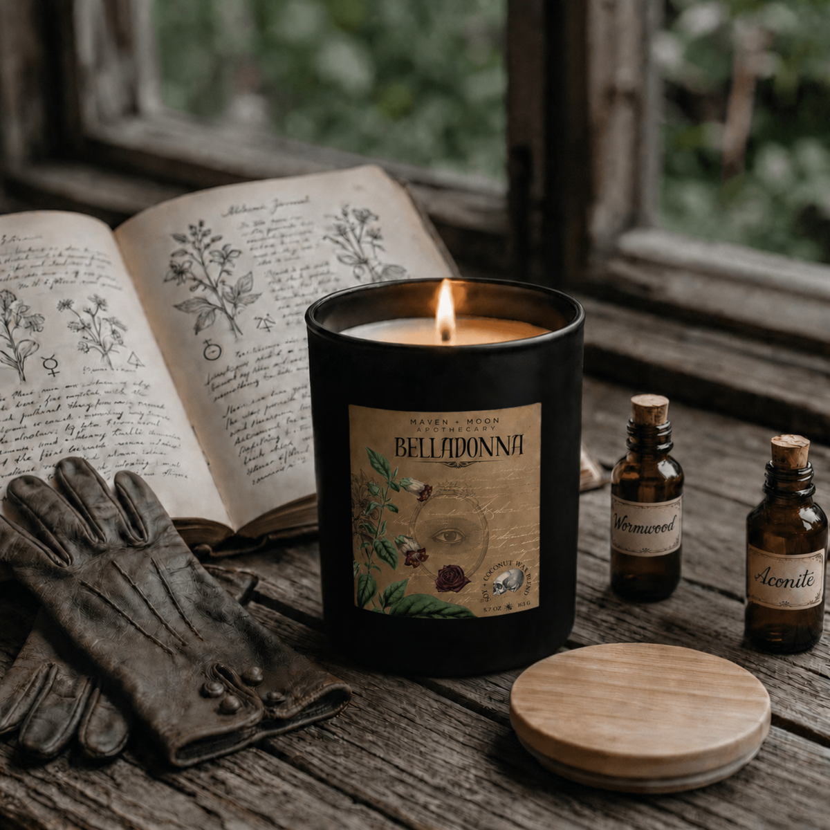 Belladonna Candle | Baneful Herbs Collection | 5.75 oz