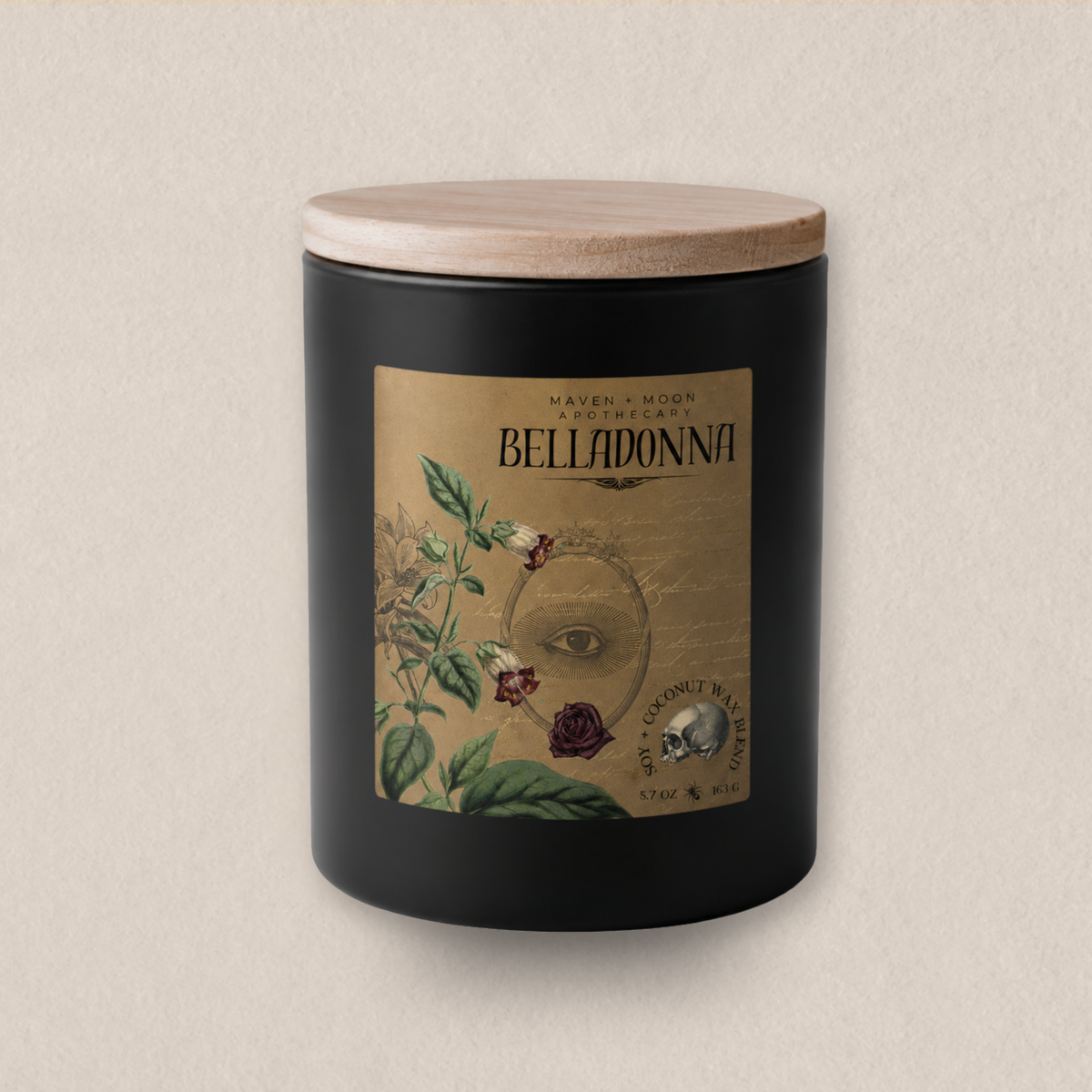 Belladonna Candle | Baneful Herbs Collection | 5.75 oz