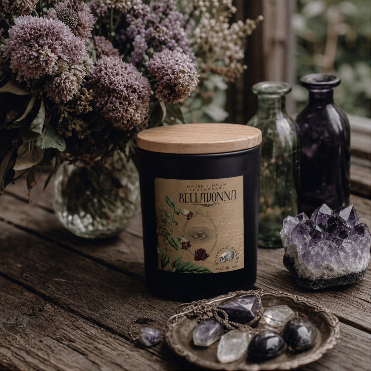 Belladonna Candle | Baneful Herbs Collection | 5.75 oz