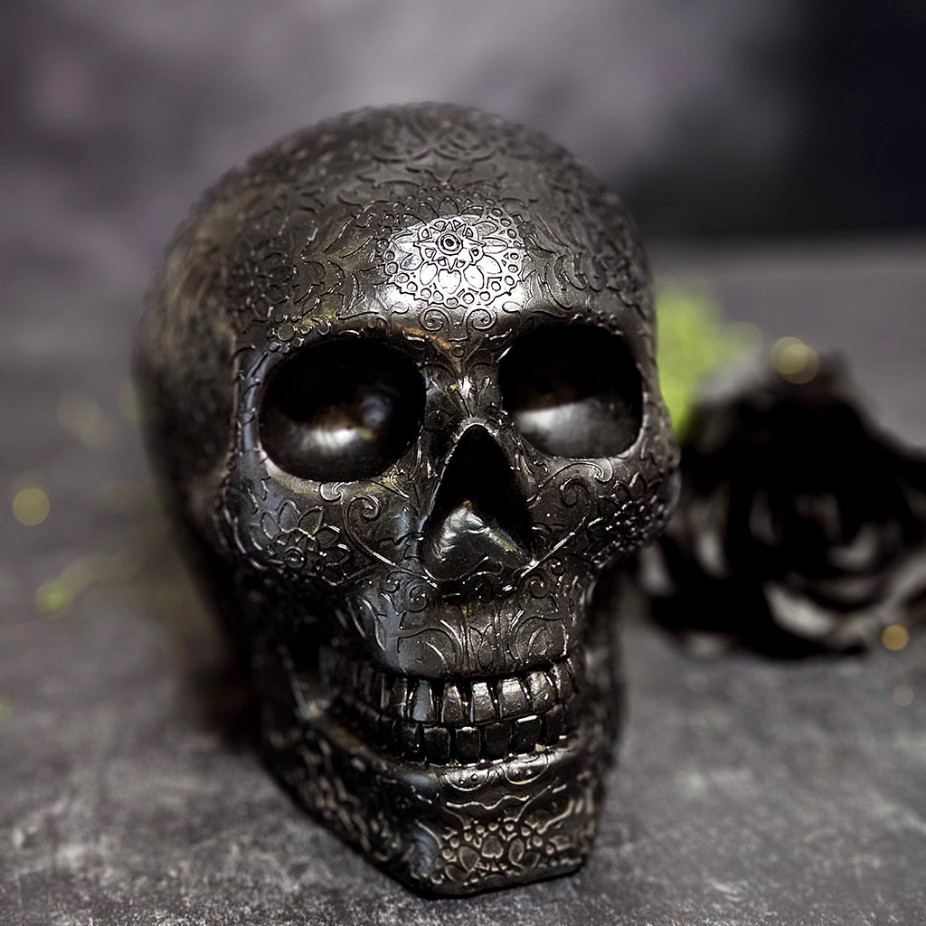 Black Filigree Skull