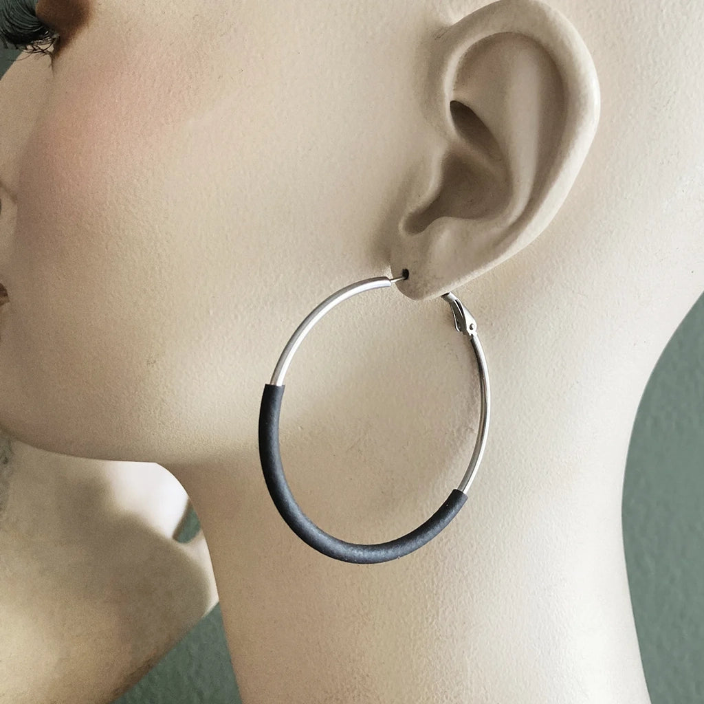 Streamline Roundtrip Hoop Earrings- 2 Sizes