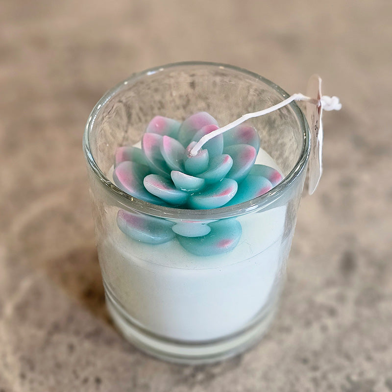 succulent shaped candles Succulent Soy Candles- 2 Styles