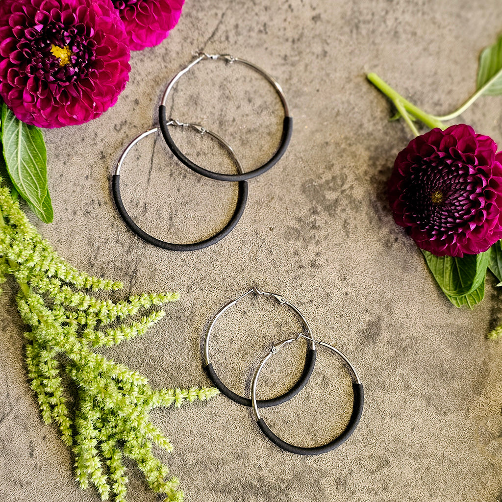 Streamline Roundtrip Hoop Earrings- 2 Sizes