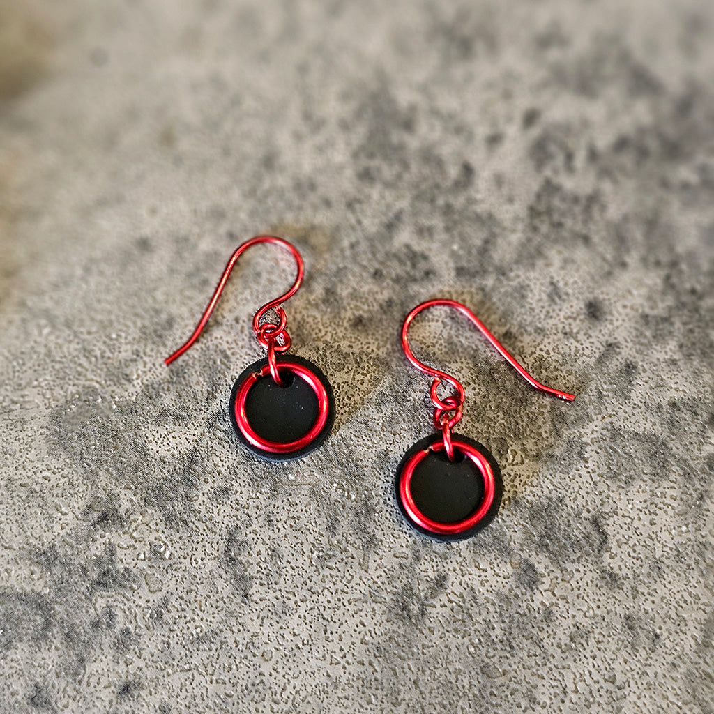 Fire Sun Spot Earrings
