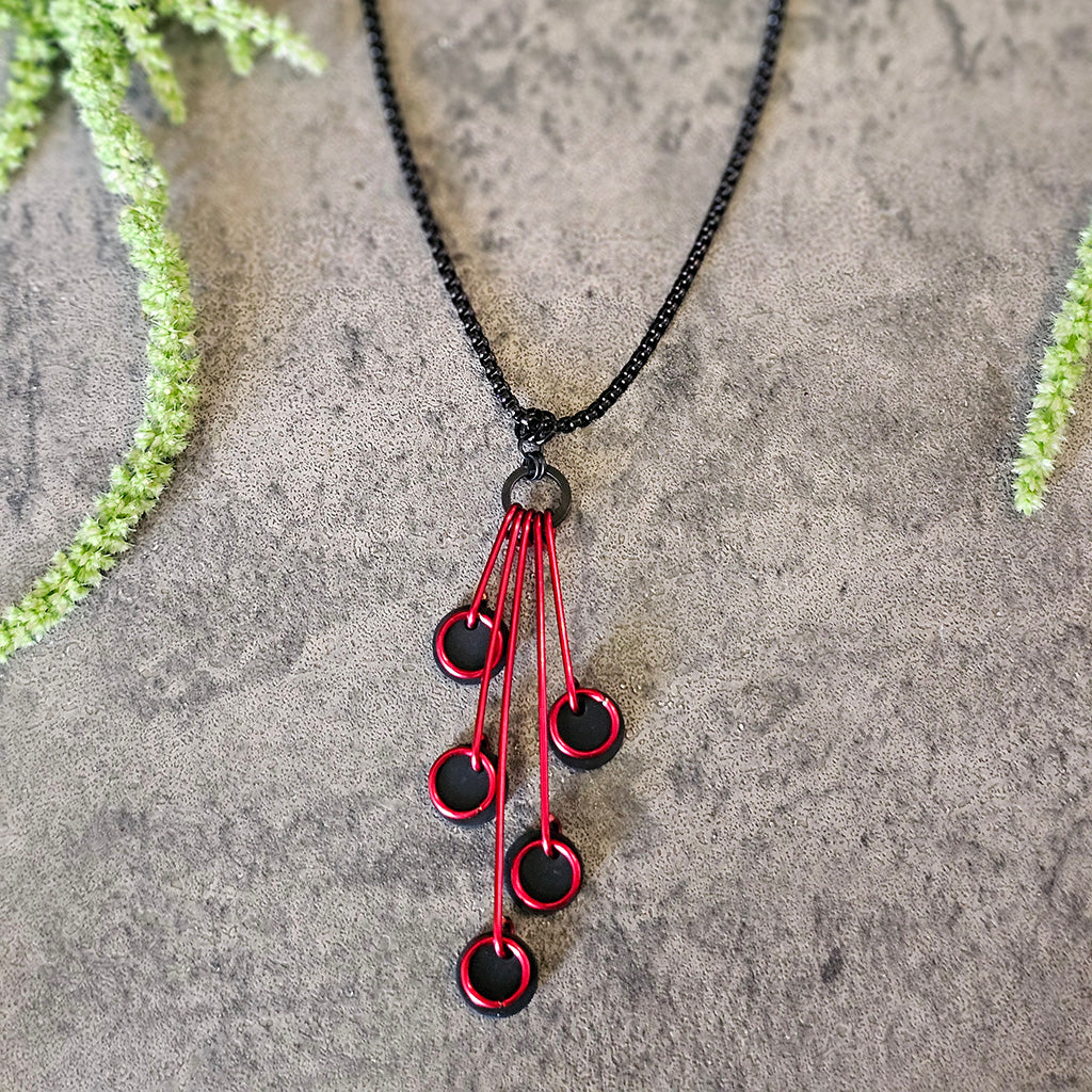 Fire//Sunspot on Black Stainless Chain