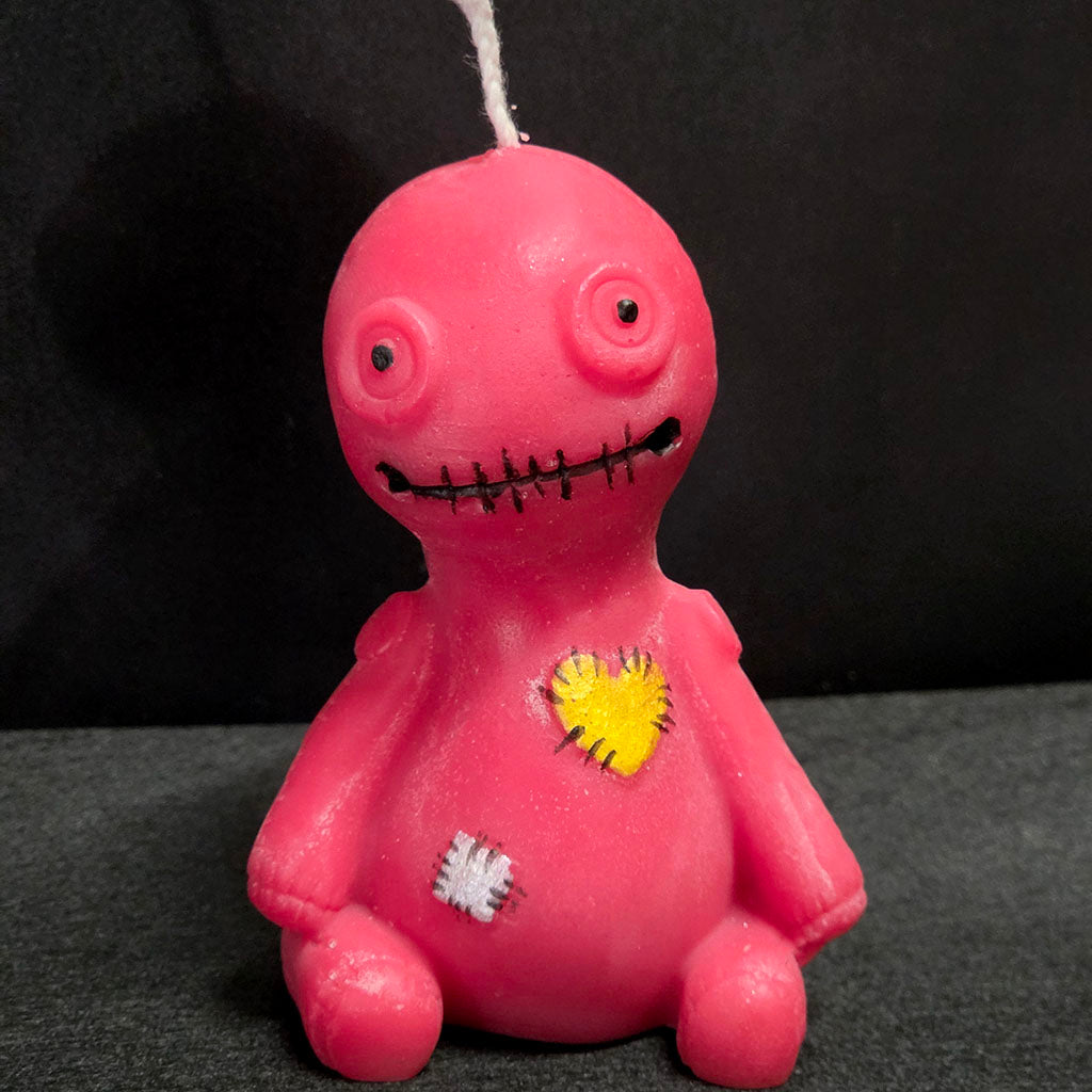 Voodoo Doll Candles (Pink and Black)