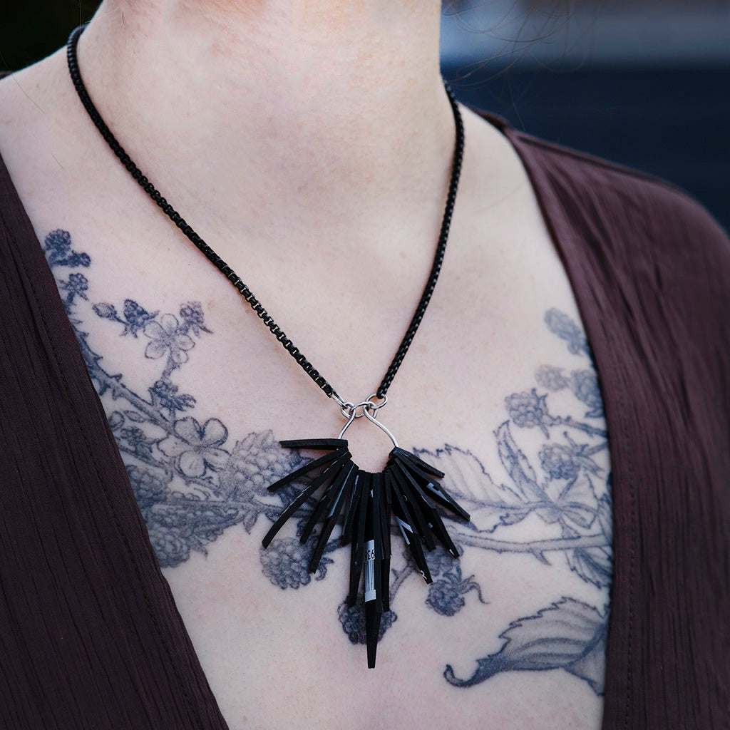 SPIRIT// Teardrop Rubber Necklace No1