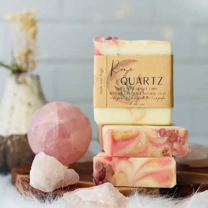 Rose Soaps- Midnight &amp; Pink Quartz