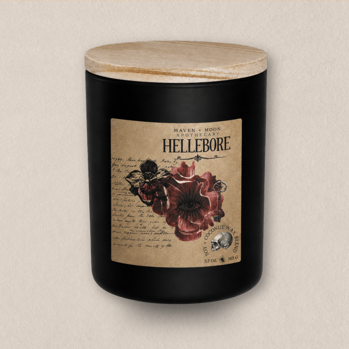 Hellebore Botanical Candle | Baneful Herbs Collection | 5.75 oz.