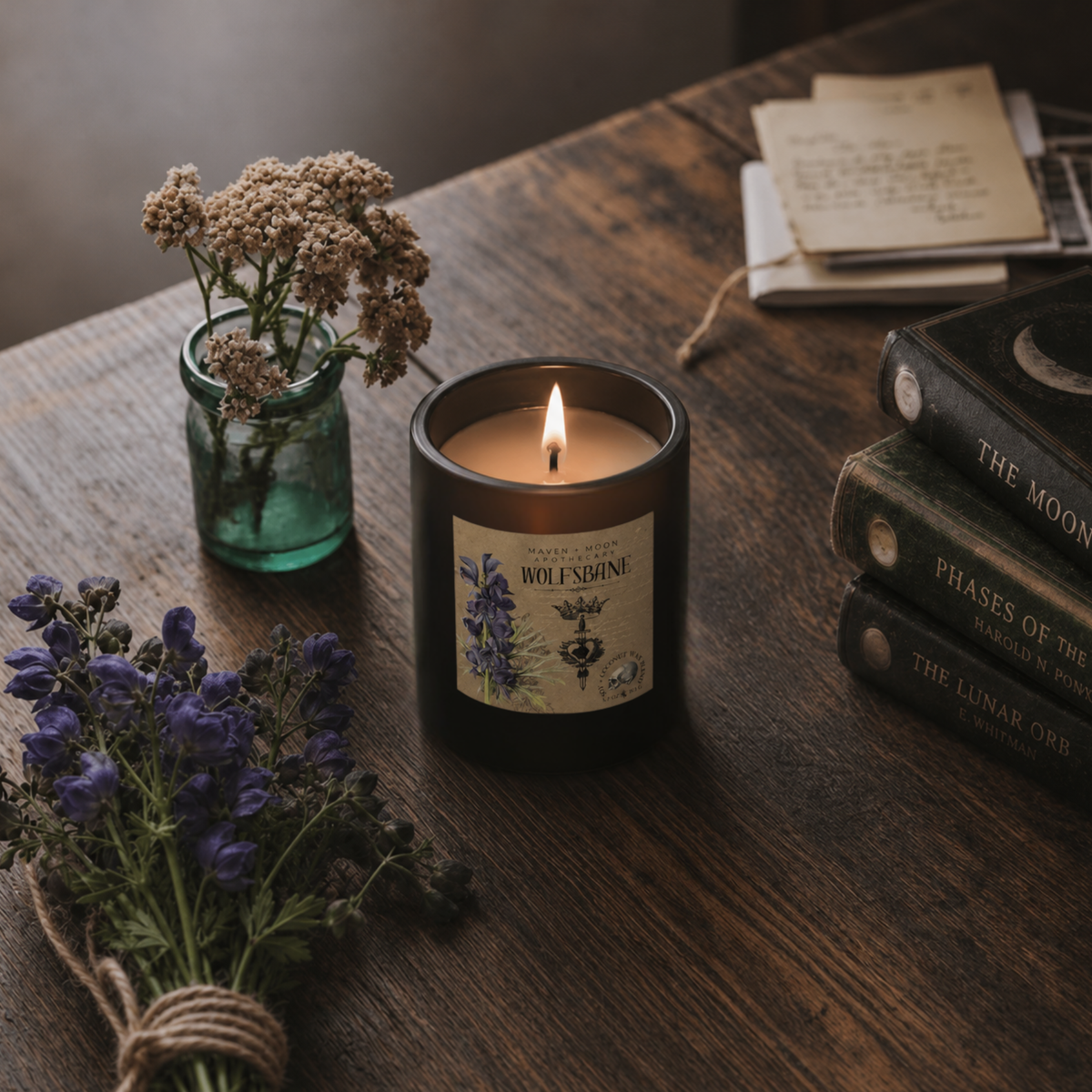 Wolfsbane Botanical Candle | Baneful Herbs Collection | 5.75 oz