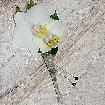 Double Bloom Phalaenopsis Boutonniere