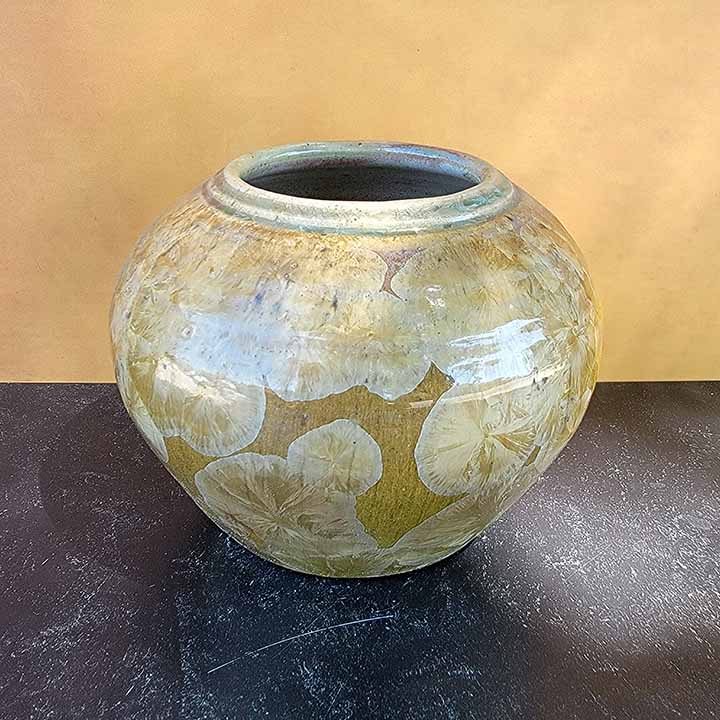 River Pottery Gold Metallic Bowl