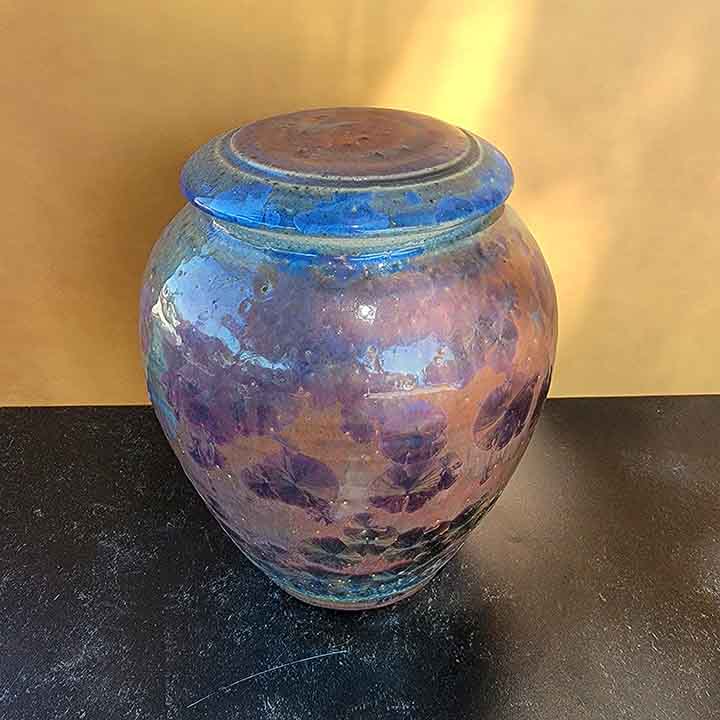 River Pottery Jar w/Lid